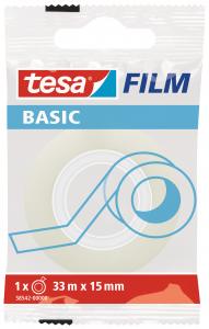 Lipni juosta TESA Film Basic, 15mm x 33m, skaidri
