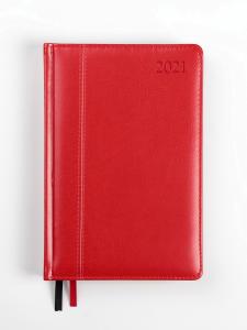 Kalendorius AMBASSADOR BLACK EDITION, 2025, PU, A5, raudona