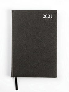 Kalendorius STANDARD 2026, PVC, A5, matinė juoda LT