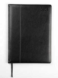 Kalendorius AMBASSADOR BLACK EDITION 2026, PU, A4, juoda (Baltic)