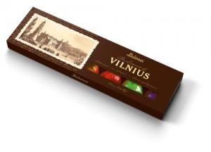Šokoladiniai saldainiai LAIMA Vilnius, su likeriu, 180 g