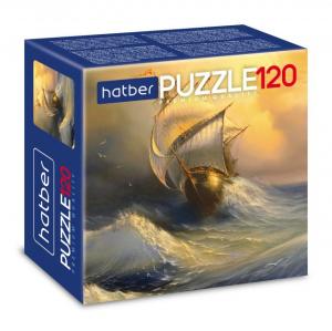 Puzlė HATBER-HD Premium, А5, 150х150mm, 120 dalių, Laivas
