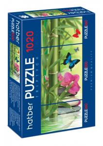 Puzlė HATBER-HD Premium, А2, 260+500+260 dalių, Drugeliai