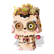 **Medinė puzlė Colorino Creative 3D Flower pot