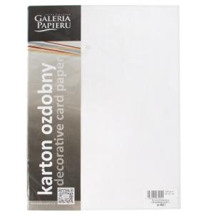 Dekoratyvinis popierius Savannah, A4, 200gr,baltos spalvos, 20 lapų