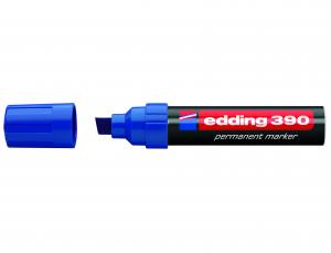 Permanentinis žymeklis Edding 390, 4-12mm, kirstu galu, mėlynos spalvos