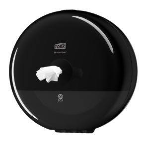 Laikiklis tualetiniam popieriui  Tork Smart One Mini T9 (681008), juodos spalvos, plastikinis