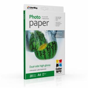 Fotopopierius ColorWay, A4, 220g, 20L, dvipusis, blizgus