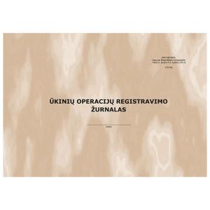 Ūkinių operacijų registravimo žurnalas, horizontalus