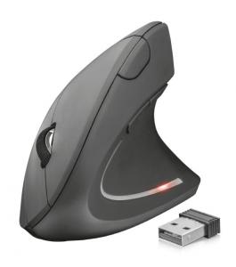 *Kompiuterio pelė Trust USB Verto, ergonomiška, belaidė, juodos spalvos