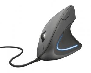 *Kompiuterio pelė Trust USB Verto, ergonomiška, juodos spalvos