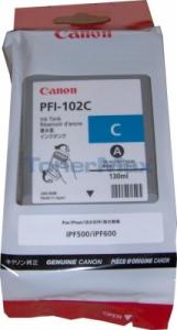 Canon PFI-102 (0896B001), žydra kasetė rašaliniams spausdintuvams