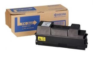 Kyocera TK-360 (1T02J20EU0), juoda kasetė lazeriniams spausdintuvams, 20000 psl.