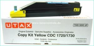 Triumph Adler Copy Kit DDC 2725 / Utax CDC 1725 (652510116/ 652510016), geltona kasetė lazeriniams spausdintuvams, 20000 psl.