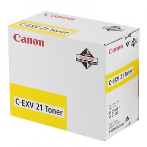 Canon C-EXV 21 (0455B002), geltona kasetė lazeriniams spausdintuvams, 14000 psl.