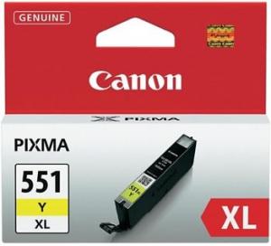 Canon CLI-551XL (6446B001), geltona kasetė rašaliniams spausdintuvams