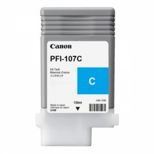 Canon PFI-107 (6706B001), žydra kasetė rašaliniams spausdintuvams