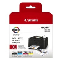 Canon PGI-1500 XL (9182B004), juoda, žydra, purpurinė, geltona kasetė rašaliniams spausdintuvams