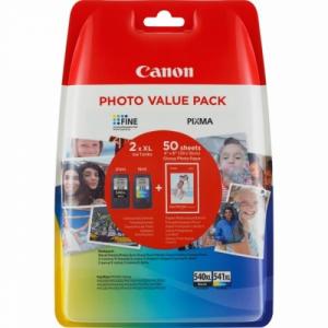 Canon PG-540XL/CL541XL kasečių rinkinys (5222B013), juoda ir trispalvė kasetė rašaliniams spausdintuvams