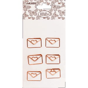 Segtukai deVENTE Gold Rose Envelope, 33x23mm, 6vnt
