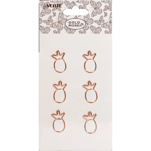 Segtukai deVENTE Gold Rose Pineapple, 19x30mm, 6vnt