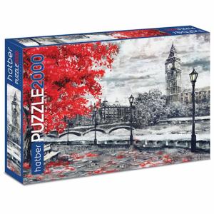 Puzlė HATBER A1, 980x680mm, 2000 dalių,  Ruduo Londone
