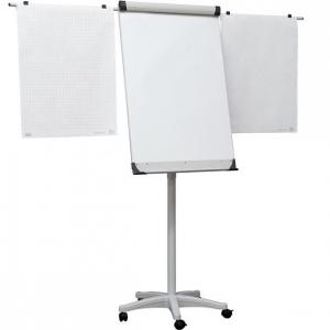 Konferencinis stovas 2x3, Mobilechart TF02, 74x100cm, su ratukais, šoninėmis juostomis, aliuminio rėmu