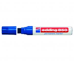 *Permanentinis žymeklis Edding 850, kirstu galiuku, 5-15mm, mėlynos spalvos