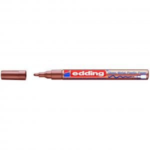 Žymeklis Edding 751 lako pagrindu, apvaliu galiuku 1-2mm, skirtas dekoravimui, varinės spalvos
