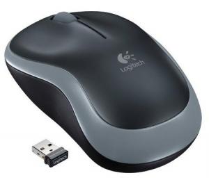 Logitech M185 Belaidė pelė, RF Wireless, 1000 DPI, Juoda/Pilka