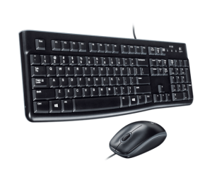 Logitech MK120 Combo Laidinė klaviatūra + pelė, USB, US, Juoda