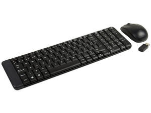 Logitech MK220 Combo Belaidė klaviatūra + pelė, US, Juoda