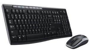 Logitech MK270 Combo Belaidė klaviatūra + pelė, US, Juoda