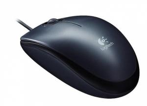 Pelė laidinė Logitech M100 USB - EMEA (910-005003), pilka