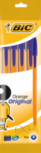 Bic Tušinukas Orange Fine 0.8 mm, mėlynas, 4 vnt. 601217