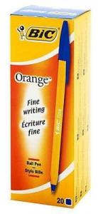 Bic Tušinukas Orange Fine 0.8 mm, mėlyni, pakuotėje 20 vnt.101113