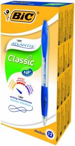 Bic Tušinukas Atlantis Classic 1.0 mm, mėlynas, pakuotėje 12 vnt. 136700