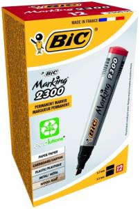 Bic Permanentinis žymeklis Eco 2300 4-5 mm, raudonas, pakuotėje 12 vnt. 300034