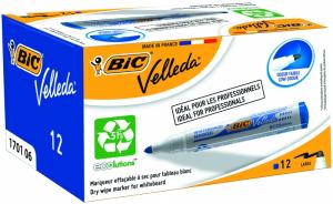 Bic Žymeklis baltai lentai Velleda 1701 1-5 mm, mėlynas, pakuotėje 12 vnt. 525826