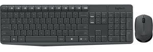 Logitech MK235 Wireless Combo Belaidė klaviatūra + Pelė, RUS, Pilka