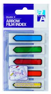 Double A Plastikiniai žymekliai - indeksai 5C 45x12 mm Full colors