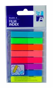 Double A Plastikiniai žymekliai - indeksai 8C 45x8 mm Full colors