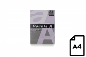Spalvotas popierius Double A, 80g, A4, 500 lapų, Rainbow 3, 5 spalvų
