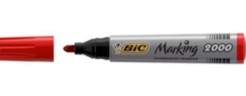 Bic Permanentinis žymeklis Eco 2000 2-5 mm, raudonas, 1 vnt. 000033