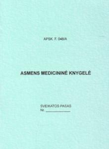 Asmens medicininė knygelė, A6