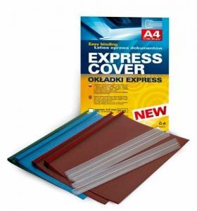 Įrišimo rinkinys Express A4, aplankas ir apkabėlė, 4.5 mm, mėlynas (10 vnt.)
