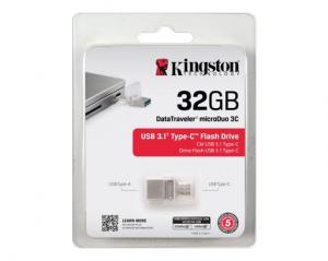 Atmintinė Kingston DT microDuo 32GB 3C USB 3.0/3.01