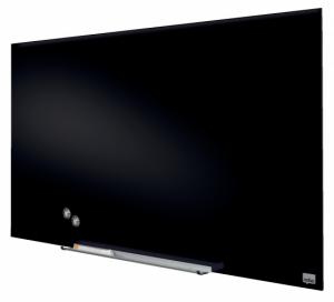 Stiklinė JUODA magnetinė lenta Glass Nobo Widescreen 45