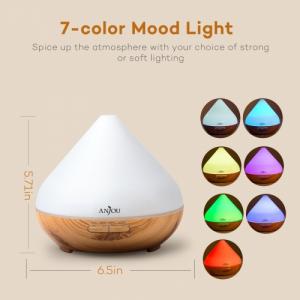 Difuzorius Anjou AJ-AD001 Essential Oil Diffuser švieisiai rudas