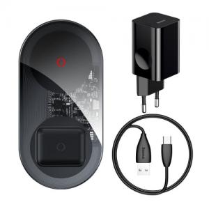 Belaidis įkroviklis Qi išmaniesiems telefonams ir AirPods, 24 W